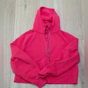 lululemon athletica Bright Pink Half-Zip Hoodie